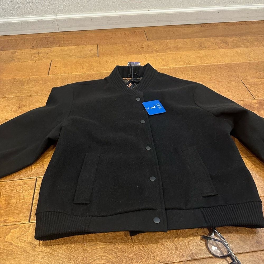 Well Worn Women’s Bomber jacket Black Women's Jacket - Picture 3 of 6